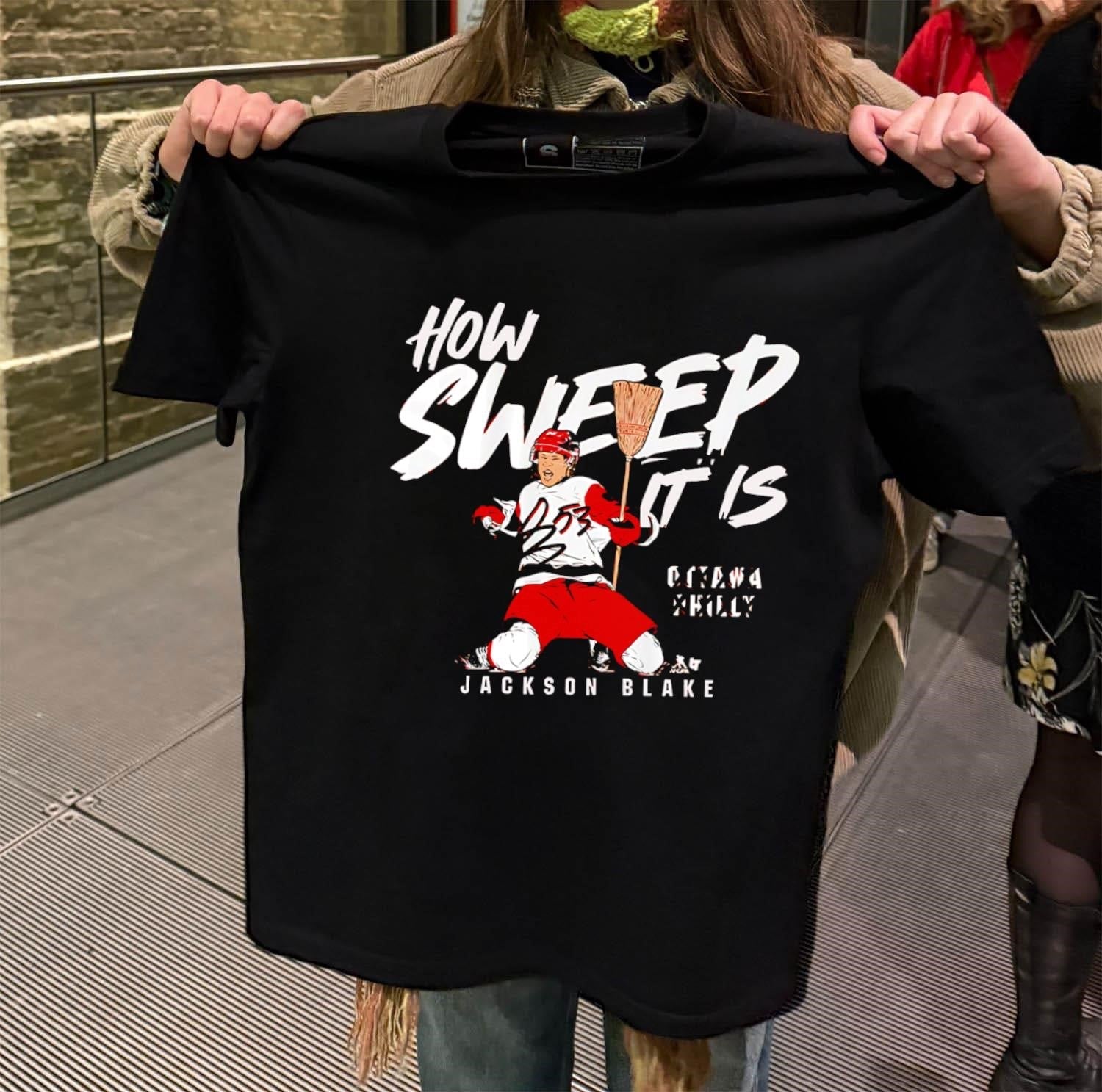 Jackson Blake How Sweep It Is Ottawa Philly Broom - Adult & Kids T-Shirts, Sweatshirts & Hoodies apparel design preview 2