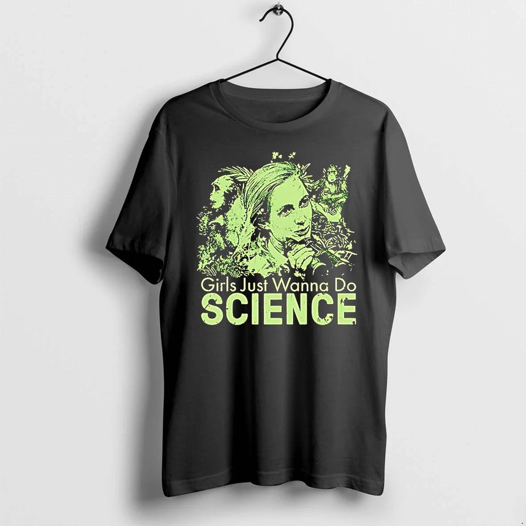Jane Goodall Girls Just Wanna Do Science Sweater - Adult & Kids T-Shirts, Sweatshirts & Hoodies apparel design preview 1
