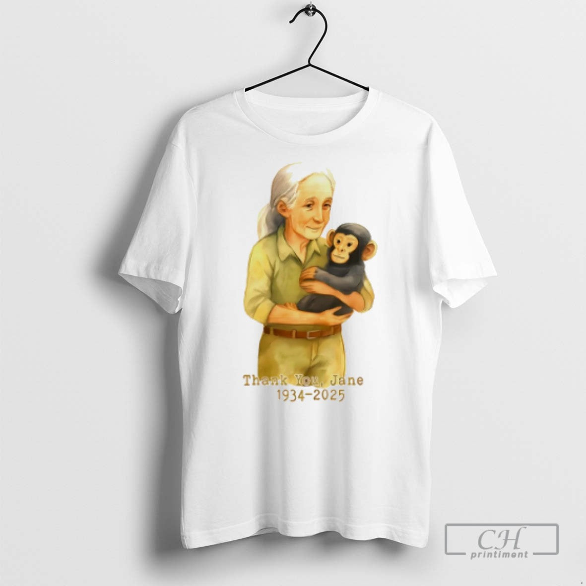 Jane Goodall Legacy Of Hope Thank You - Adult & Kids T-Shirts, Sweatshirts & Hoodies apparel design preview 1