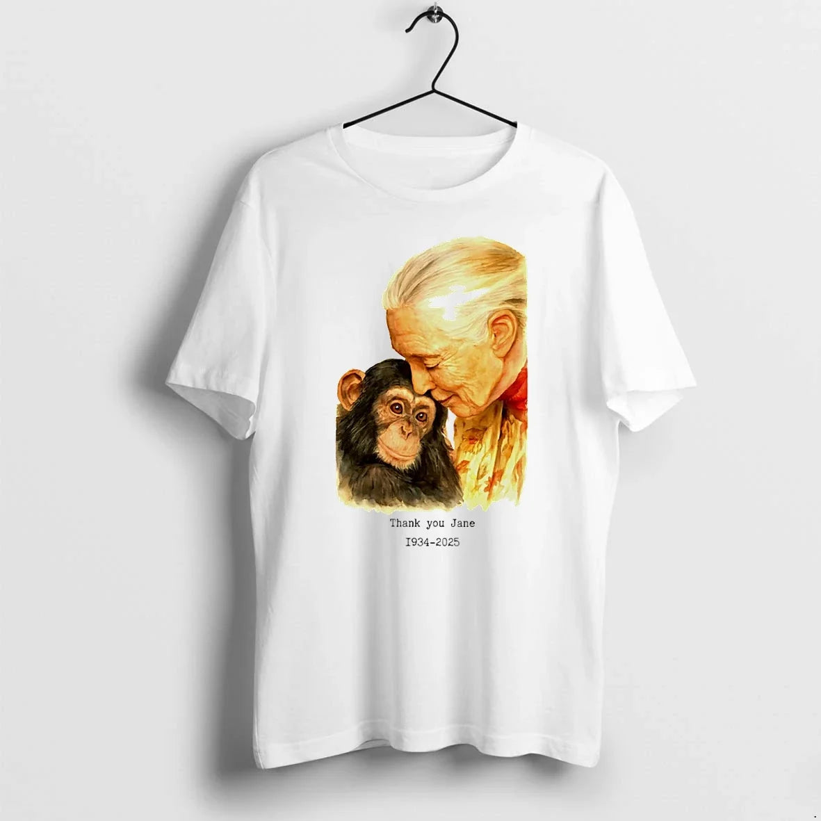 Jane Goodall Thank You Rip Sweater - Adult & Kids T-Shirts, Sweatshirts & Hoodies apparel design preview 1