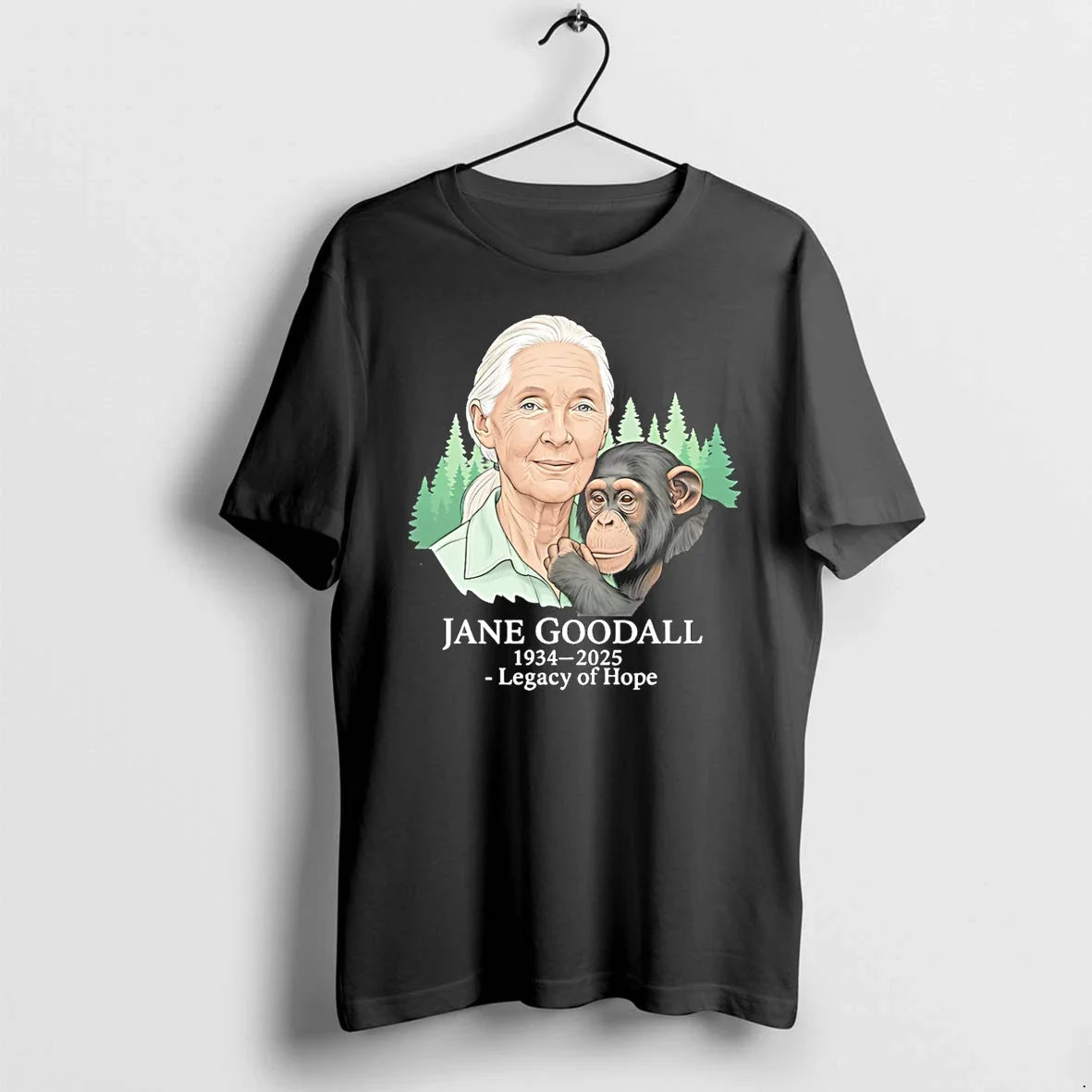 Jane Goodall Tribute 1934 2025 Legacy Of Hope Sweater - Adult & Kids T-Shirts, Sweatshirts & Hoodies apparel design preview 1