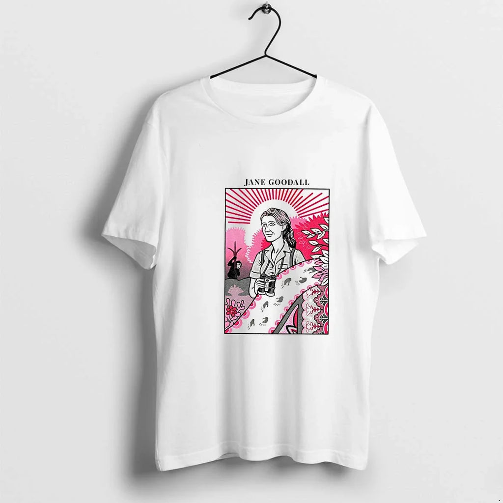 Jane Goodall Tribute Wildlife Conservation Legacy - Adult & Kids T-Shirts, Sweatshirts & Hoodies apparel design preview 1