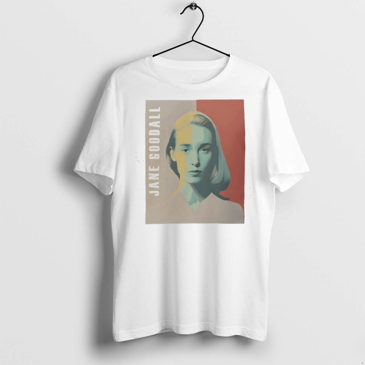 Jane Goodall Retro - Adult & Kids T-Shirts, Sweatshirts & Hoodies apparel design preview 1