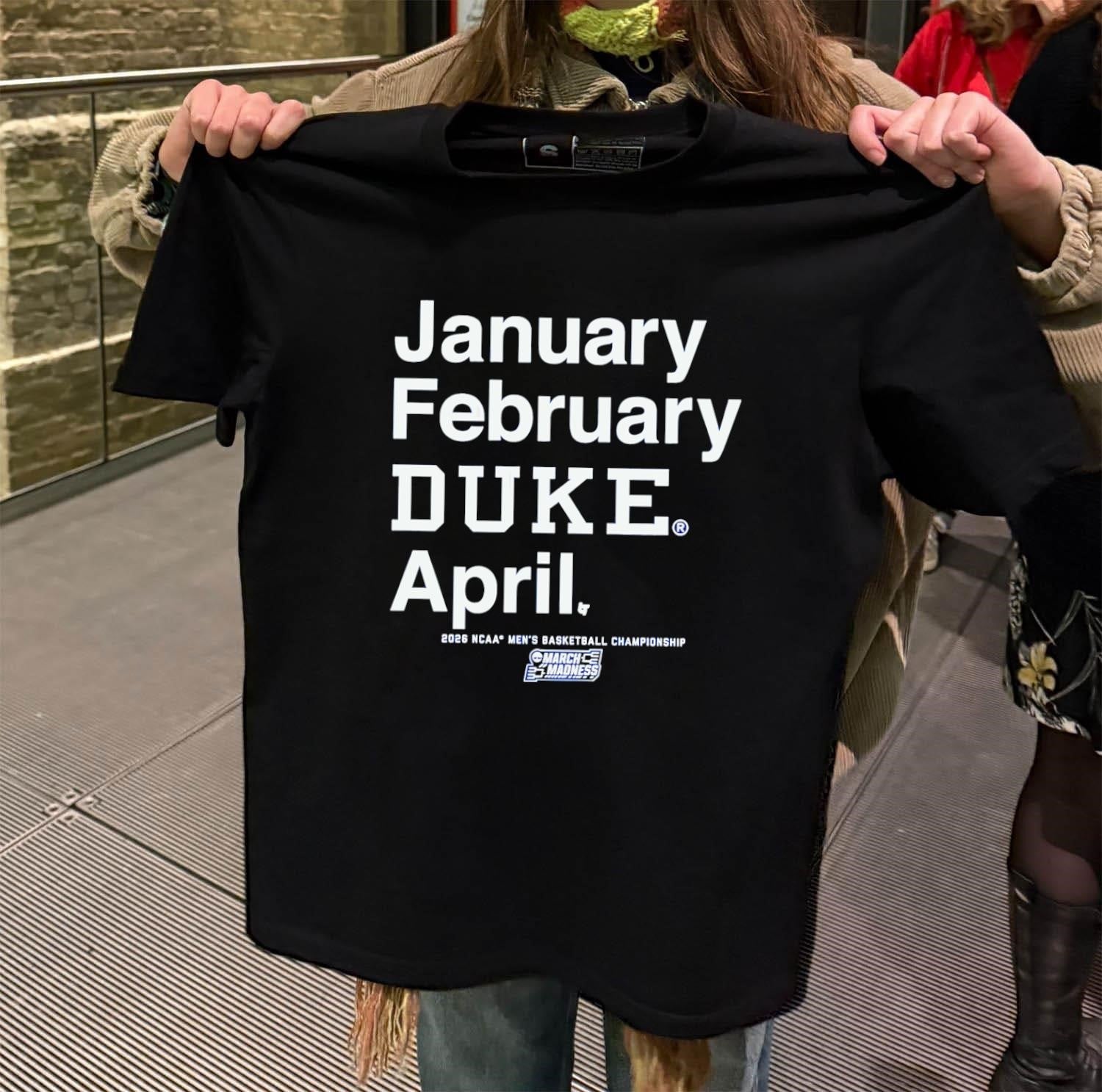 January February Duke April NCAA Division I men's - Adult & Kids T-Shirts, Sweatshirts & Hoodies apparel design preview 2