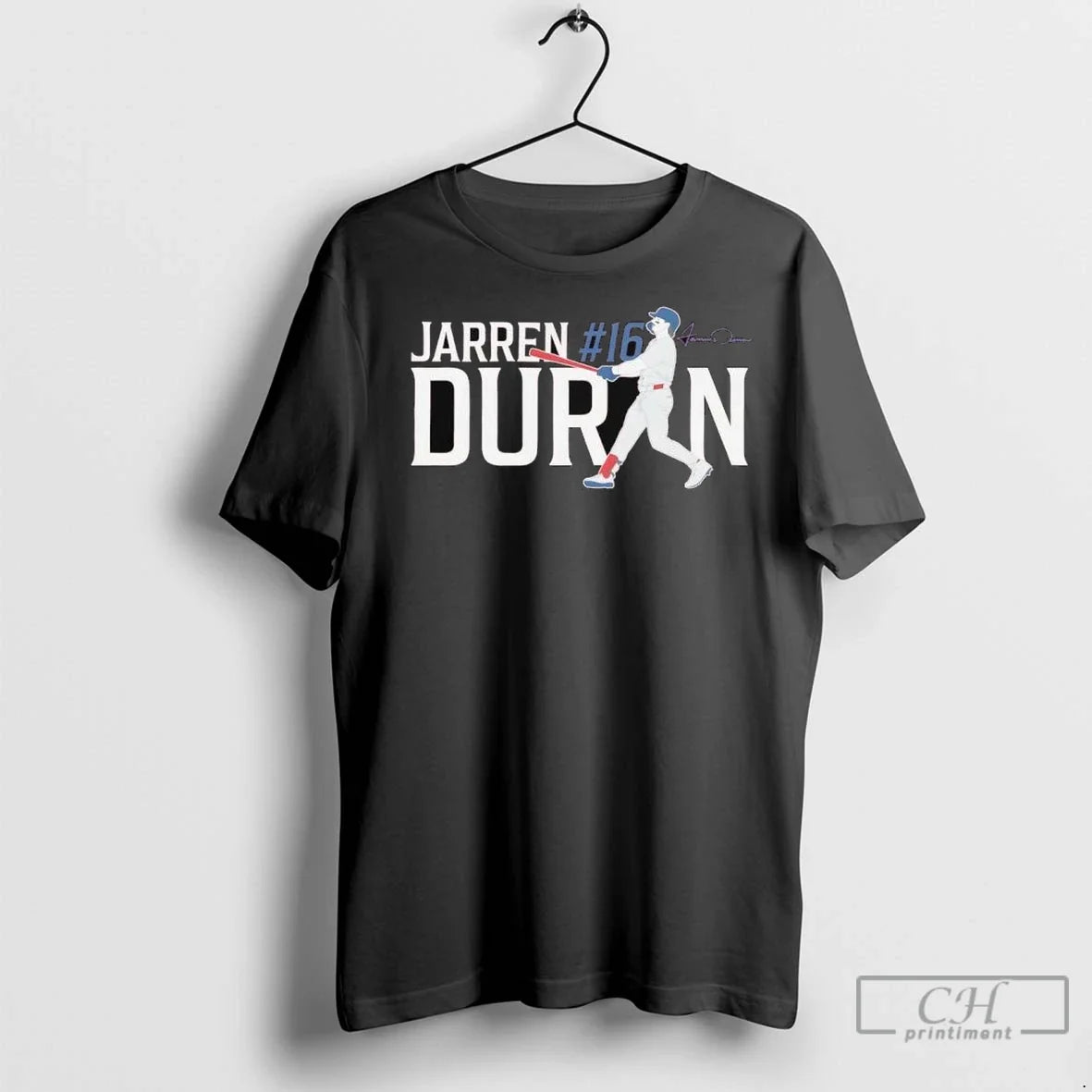 Jarren Duran 16 Boston Red Sox Baseball Mlb Signature - Adult & Kids T-Shirts, Sweatshirts & Hoodies apparel design preview 1