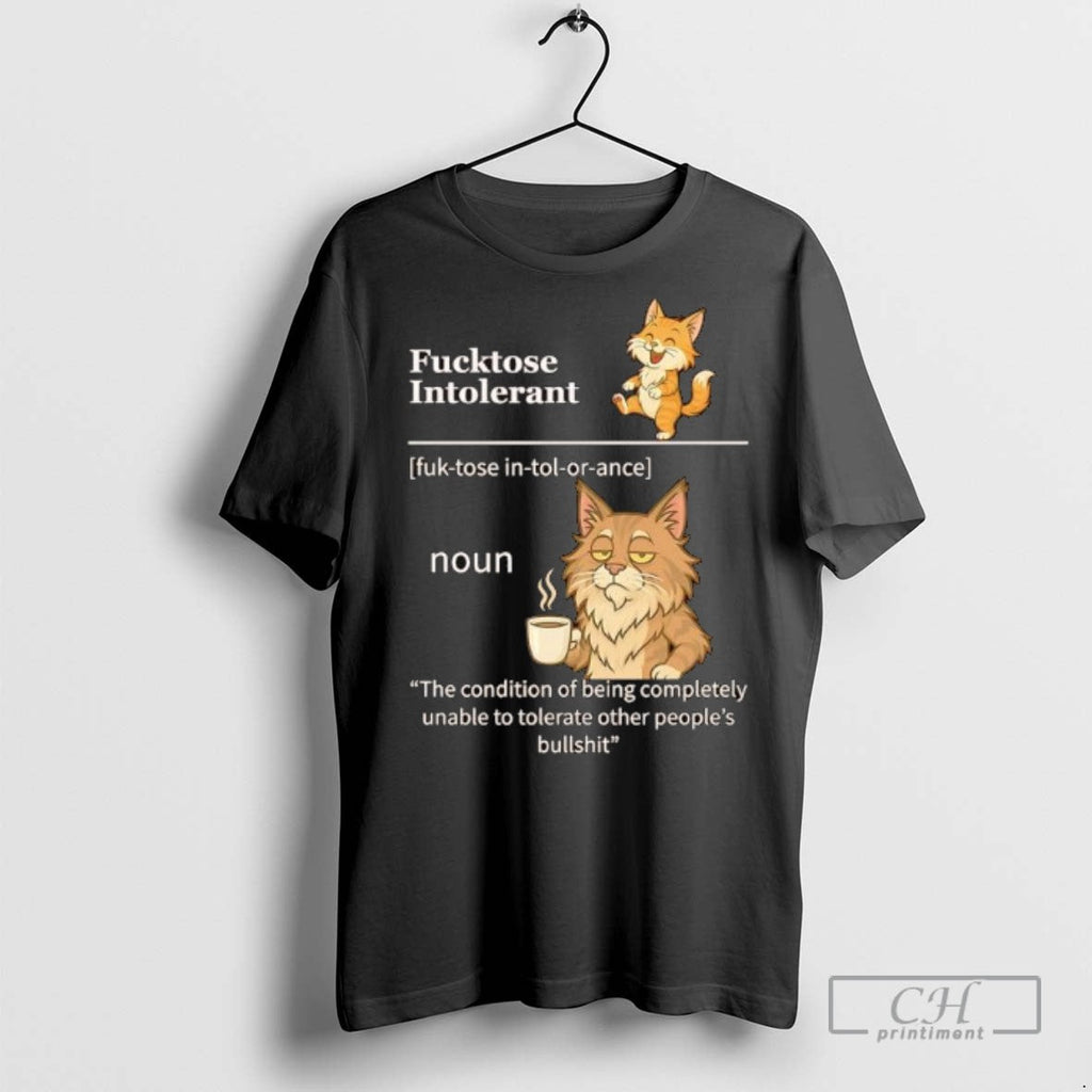 Java Cats Fucktose Intolerant The Condition Of Being - Adult & Kids T-Shirts, Sweatshirts & Hoodies apparel design preview 1