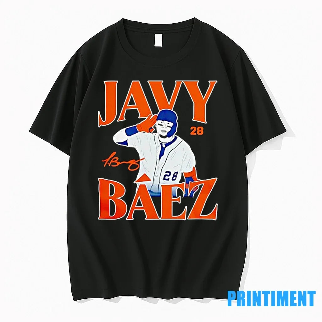 Javy Baez Detroit Tigers Baseball Signature Sweater - Adult & Kids T-Shirts, Sweatshirts & Hoodies apparel design preview 1