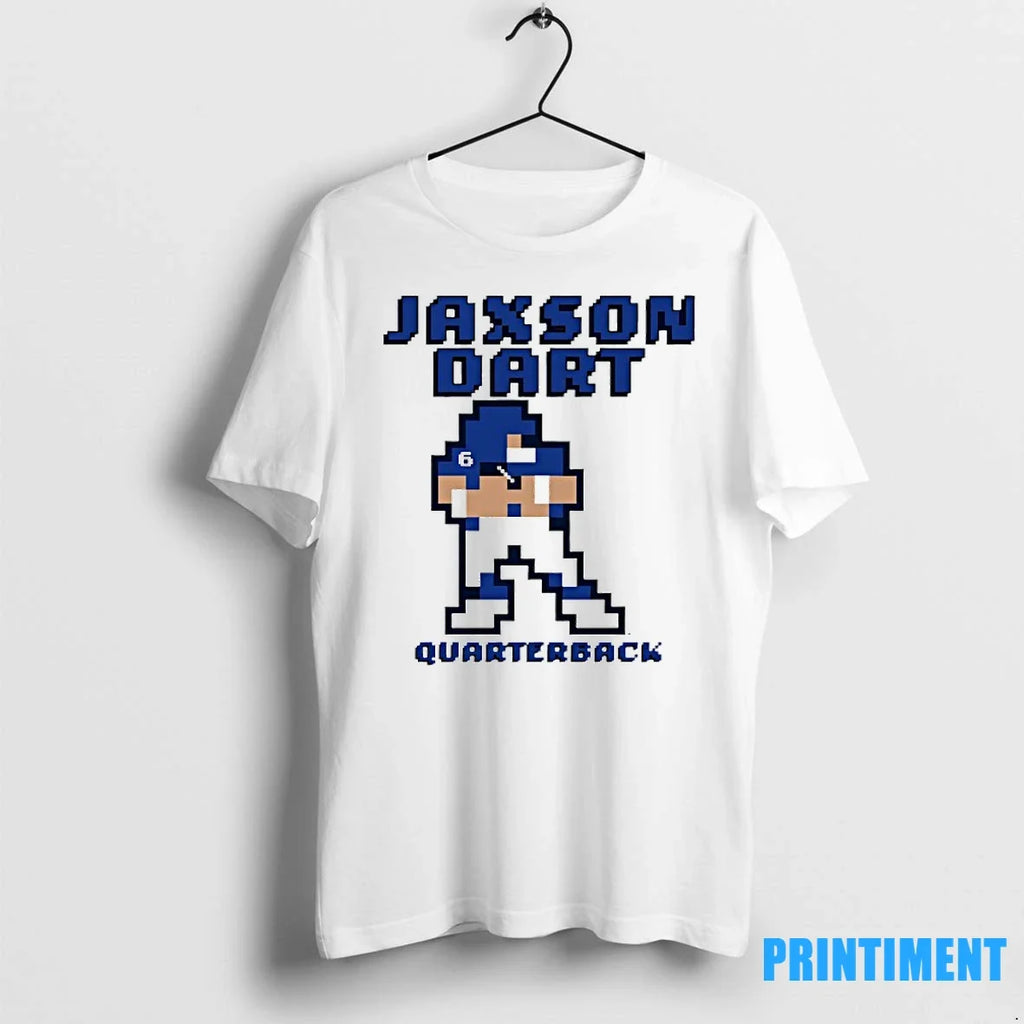 Jaxson Dart New York Giants Quarterback Pixel Sweater - Adult & Kids T-Shirts, Sweatshirts & Hoodies apparel design preview 1