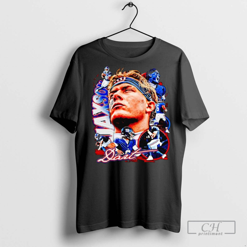 Jaxson Dart Picture Collage New York Giants - Adult & Kids T-Shirts, Sweatshirts & Hoodies apparel design preview 1