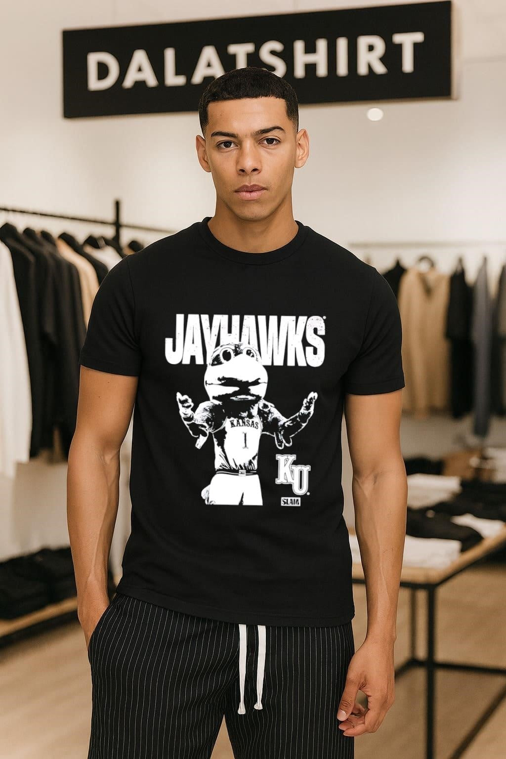 Jayhawks Kansas KU Slam - Adult & Kids T-Shirts, Sweatshirts & Hoodies apparel design preview 1