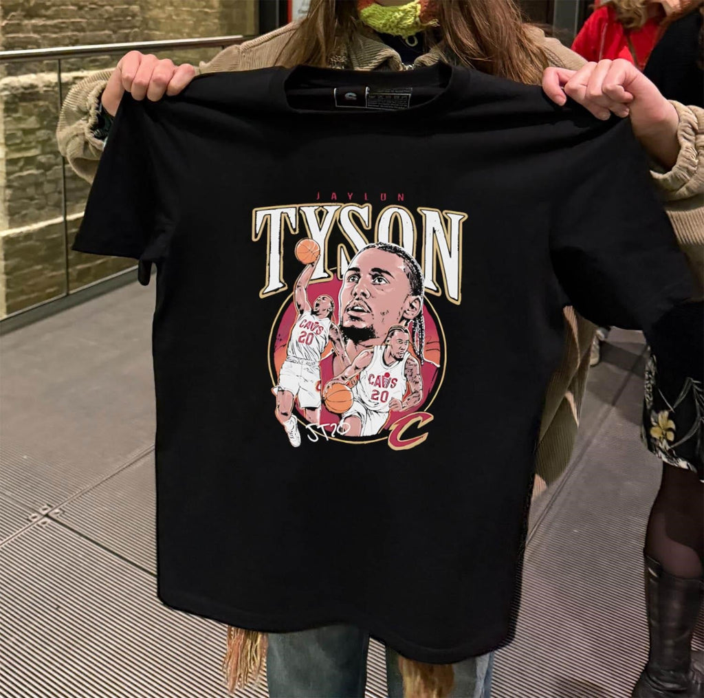 Jaylon Tyson Cleveland Cavaliers Signature Graphic - Adult & Kids T-Shirts, Sweatshirts & Hoodies apparel design preview 2