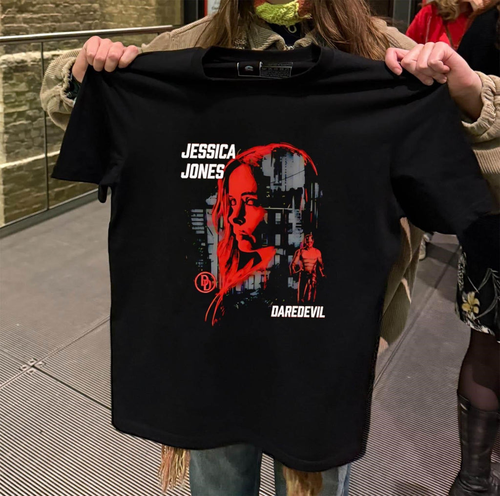 Jessica Jones Daredevil Red Mystery Woman Face - Adult & Kids T-Shirts, Sweatshirts & Hoodies apparel design preview 2