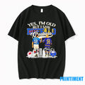Jim Kelly And Dominik Hasek Yes Im Old But I Saw - Adult & Kids T-Shirts, Sweatshirts & Hoodies apparel design preview 1