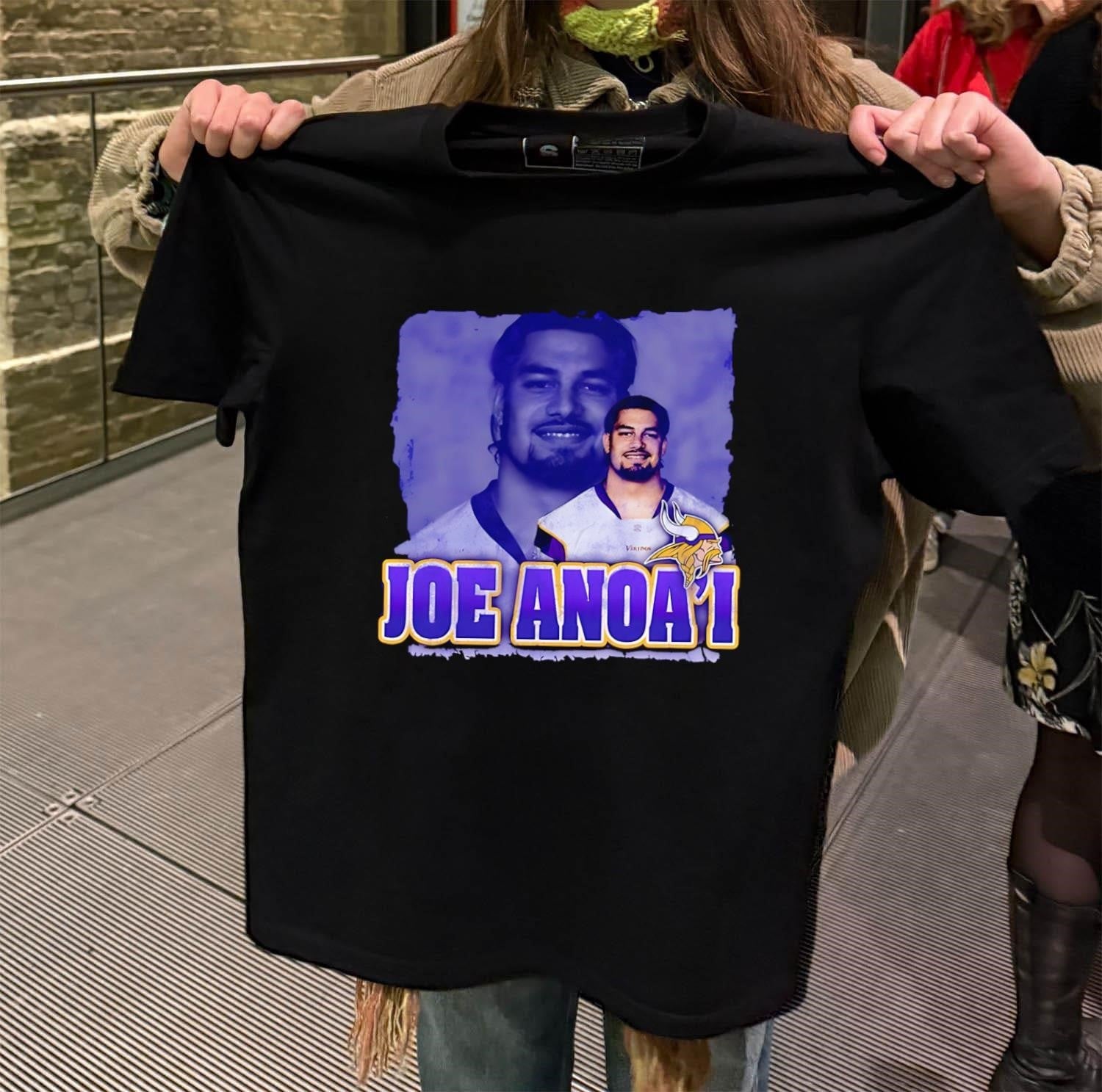 Joe Anoa'i Roman Reigns Minnesota Vikings Football - Adult & Kids T-Shirts, Sweatshirts & Hoodies apparel design preview 2