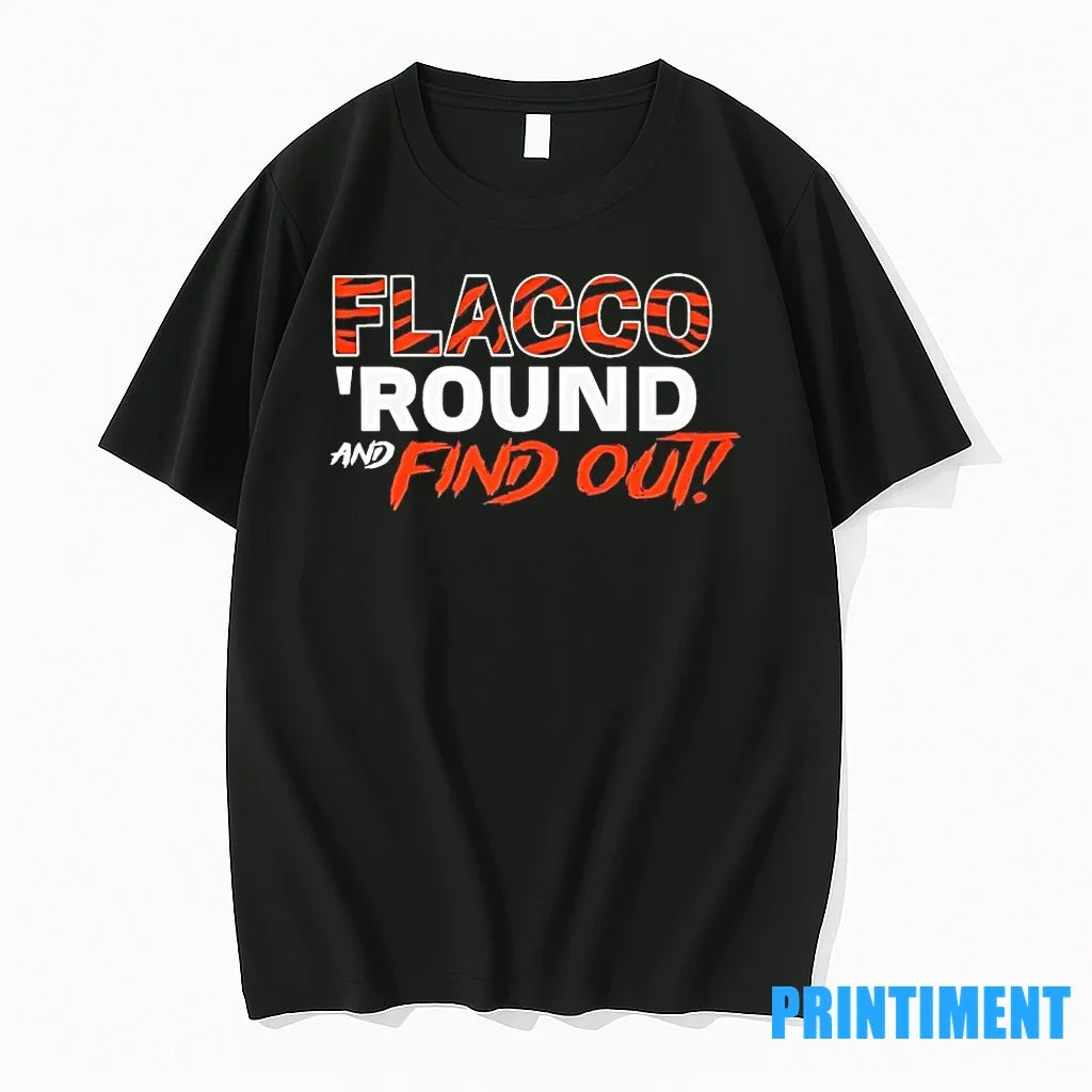 Joe Flacco Round And Find Out Sweater - Adult & Kids T-Shirts, Sweatshirts & Hoodies apparel design preview 1