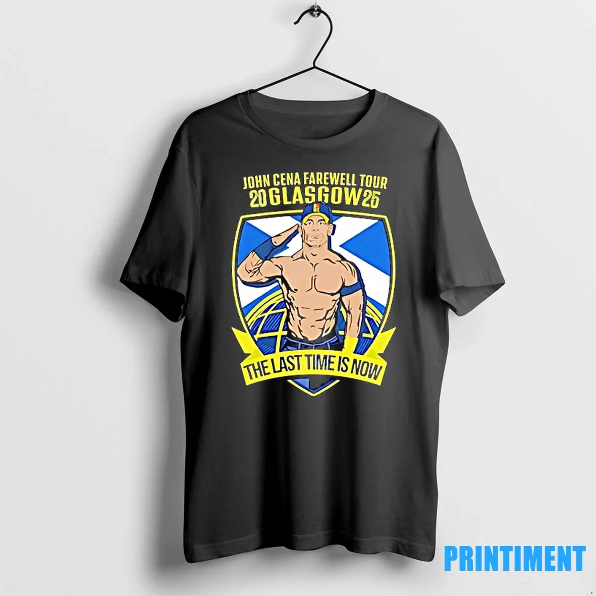 John Cene The Last Time Is Now Farewell Glasgow 2025 - Adult & Kids T-Shirts, Sweatshirts & Hoodies apparel design preview 1