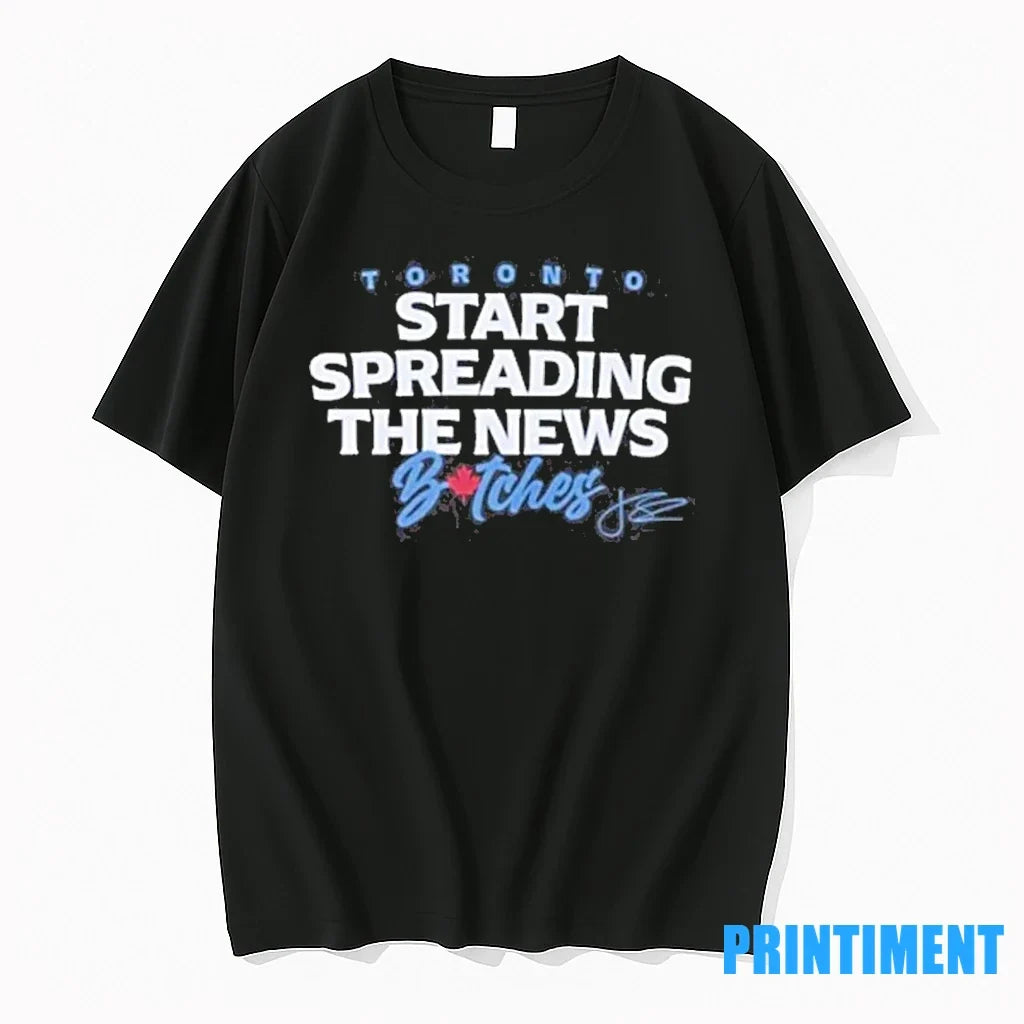 John Schneider Start Spreading The News Bitches - Adult & Kids T-Shirts, Sweatshirts & Hoodies apparel design preview 1