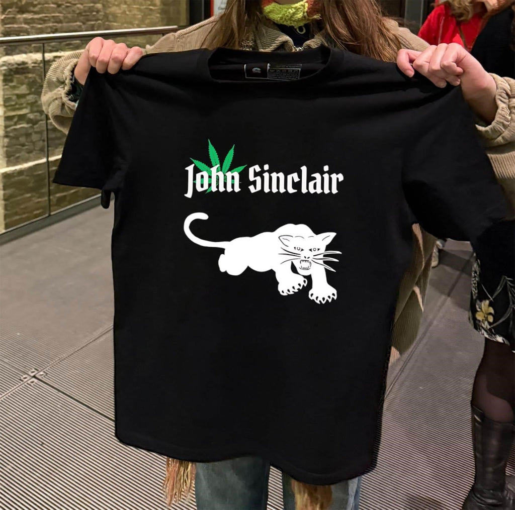 John Sinclair Marijuana Leaf White Panther Graphics - Adult & Kids T-Shirts, Sweatshirts & Hoodies apparel design preview 2
