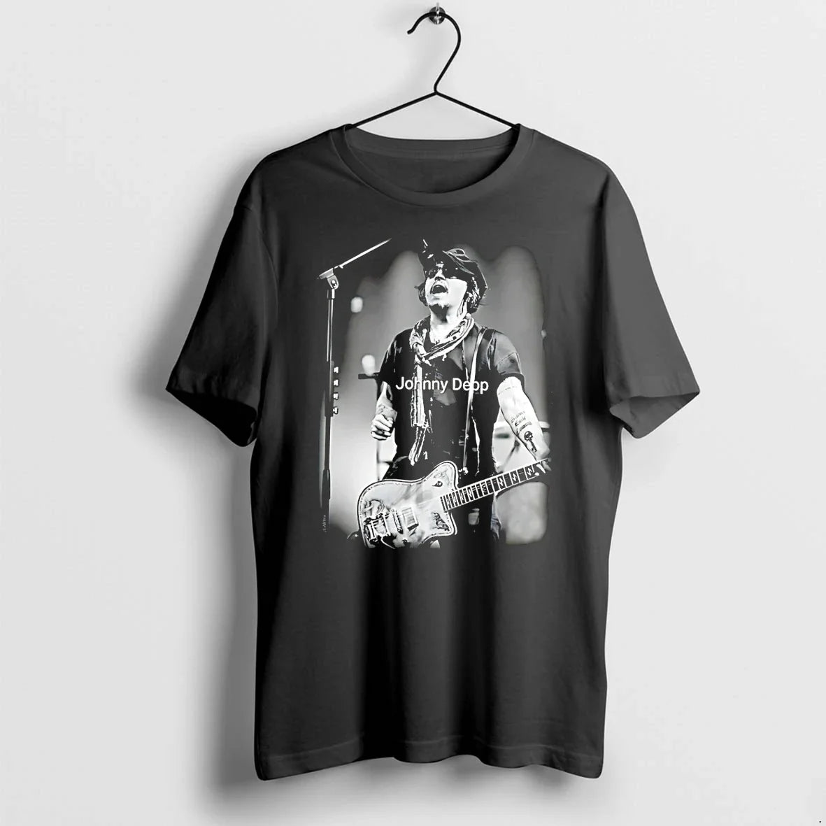 Johnny Depp Singing Photo Sweater - Adult & Kids T-Shirts, Sweatshirts & Hoodies apparel design preview 1