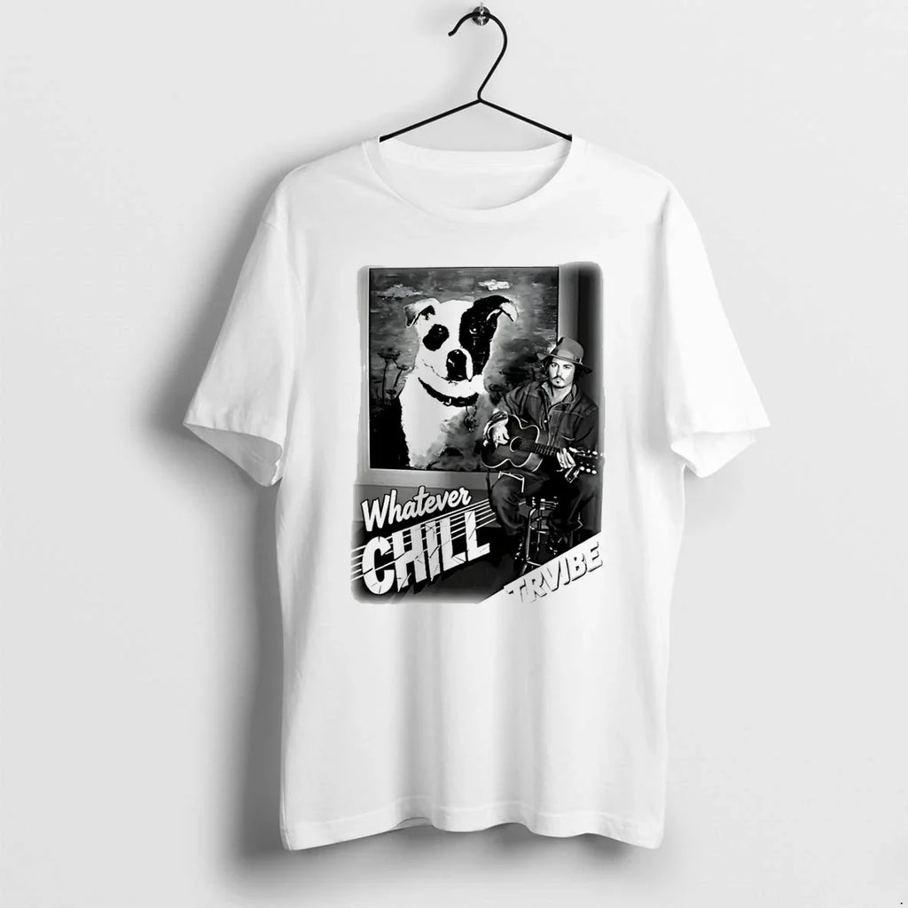 Johnny Depp Whatever Chill Photo Sweater - Adult & Kids T-Shirts, Sweatshirts & Hoodies apparel design preview 1