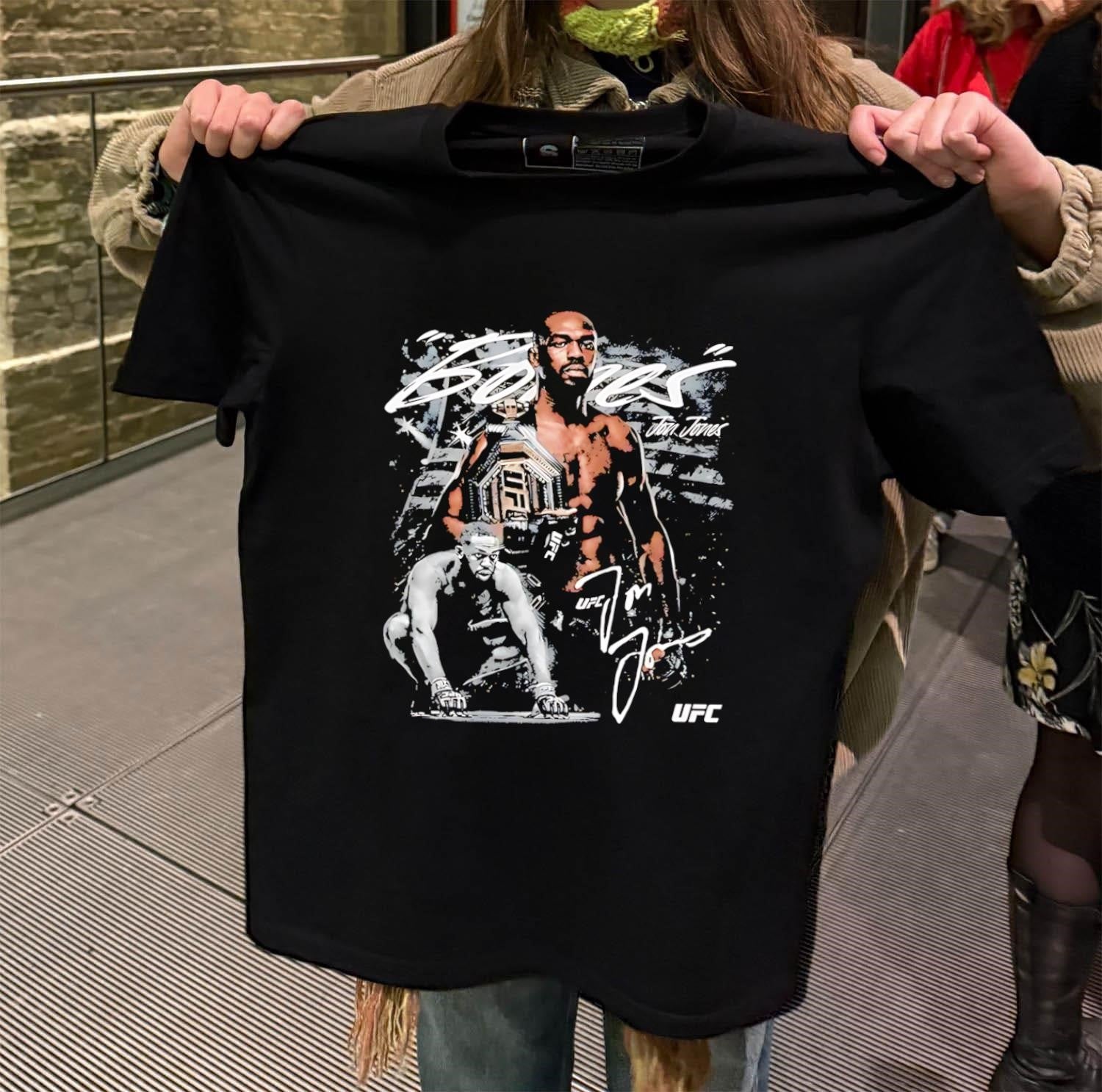 Jon Jones Bones UFC World Champion Signature - Adult & Kids T-Shirts, Sweatshirts & Hoodies apparel design preview 2
