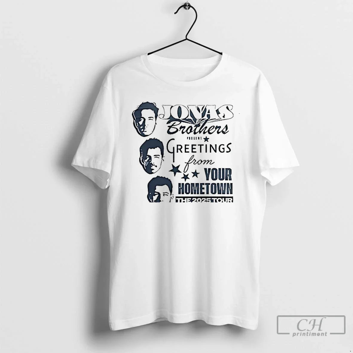Jonas Brothers Greeting From Your Hometown The 2025 - Adult & Kids T-Shirts, Sweatshirts & Hoodies apparel design preview 1