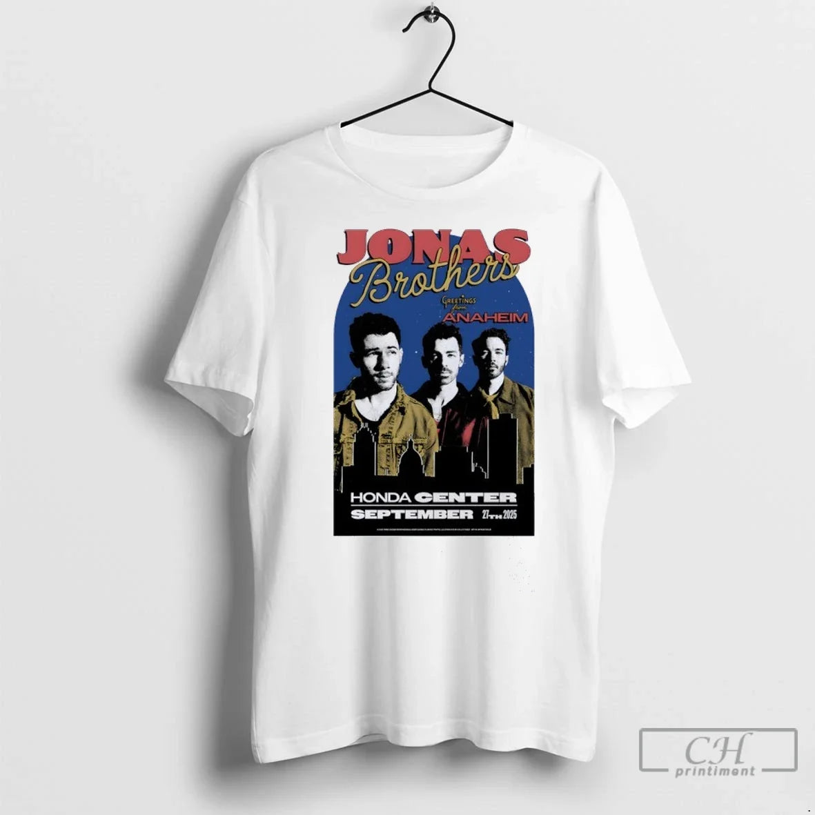 Jonas Brothers Tour Anaheim Ca 09 27 2025 - Adult & Kids T-Shirts, Sweatshirts & Hoodies apparel design preview 1