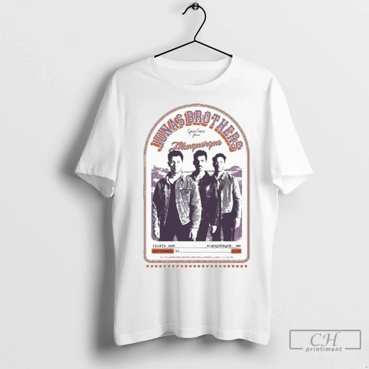Jonas Brothers On 30 Sept 2025 At Isleta Amphitheater - Adult & Kids T-Shirts, Sweatshirts & Hoodies apparel design preview 1
