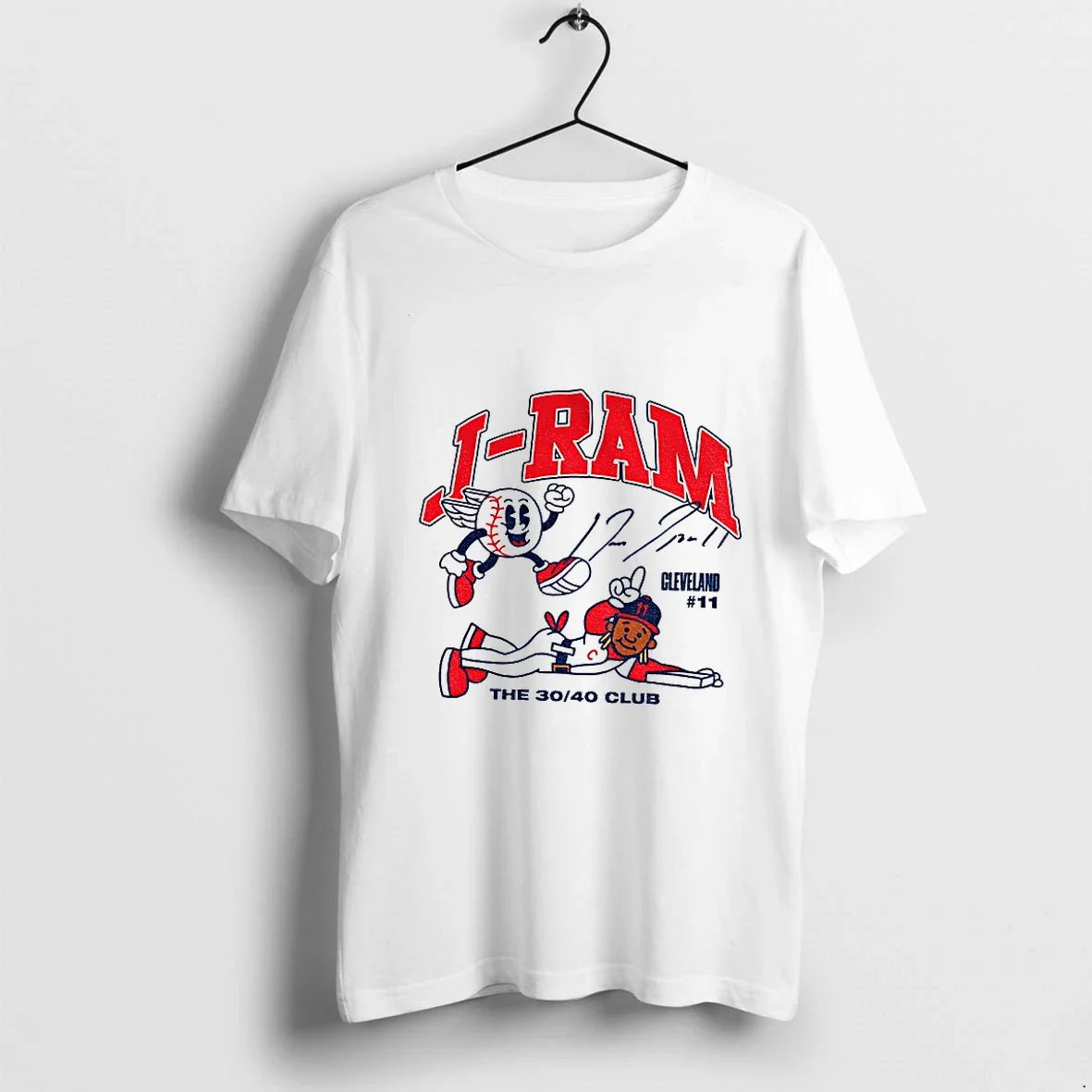 Jose Ramirez Superstar Cartoon Cleveland Guardians - Adult & Kids T-Shirts, Sweatshirts & Hoodies apparel design preview 1