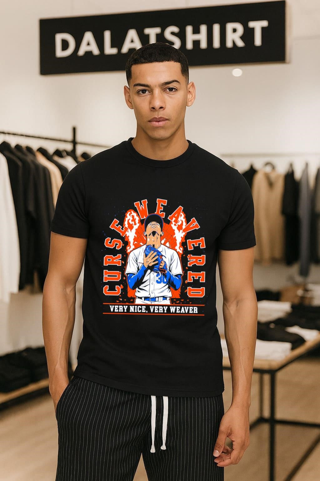 Juan Soto New York Mets Curse Weavered Very Nice - Adult & Kids T-Shirts, Sweatshirts & Hoodies apparel design preview 1