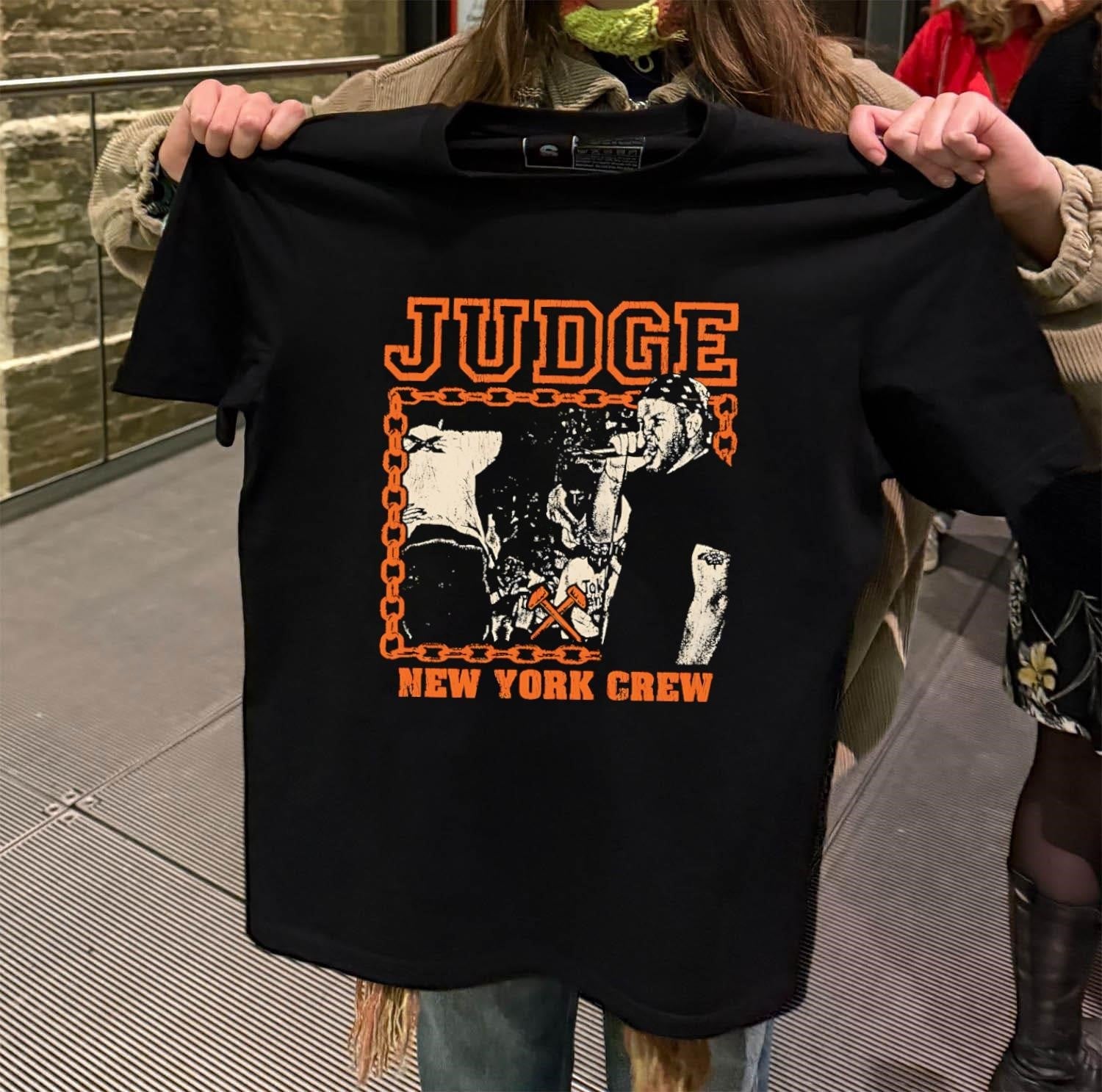 Judge New York Crew Hardcore Punk Band Hammer Chains - Adult & Kids T-Shirts, Sweatshirts & Hoodies apparel design preview 2