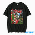 Juju Smith Schuster Vs Brian Branch Tackle Sideline - Adult & Kids T-Shirts, Sweatshirts & Hoodies apparel design preview 1