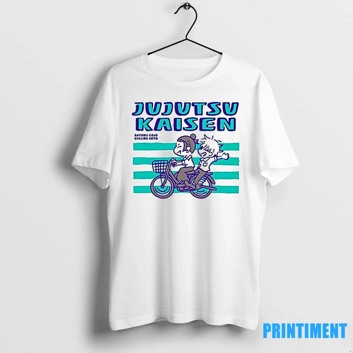 Jujutsu Kaisen Satoru Gojo Suguru Geto Drive Bike - Adult & Kids T-Shirts, Sweatshirts & Hoodies apparel design preview 1