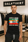Just A Dad William Emma Jennifer His Girls - Adult & Kids T-Shirts, Sweatshirts & Hoodies apparel design preview 1