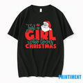 Just A Girl Who Loves Christmas Santa Claus Sweater - Adult & Kids T-Shirts, Sweatshirts & Hoodies apparel design preview 1