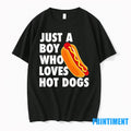Just A Boy Who Loves Hot Dogs Sweater - Adult & Kids T-Shirts, Sweatshirts & Hoodies apparel design preview 1