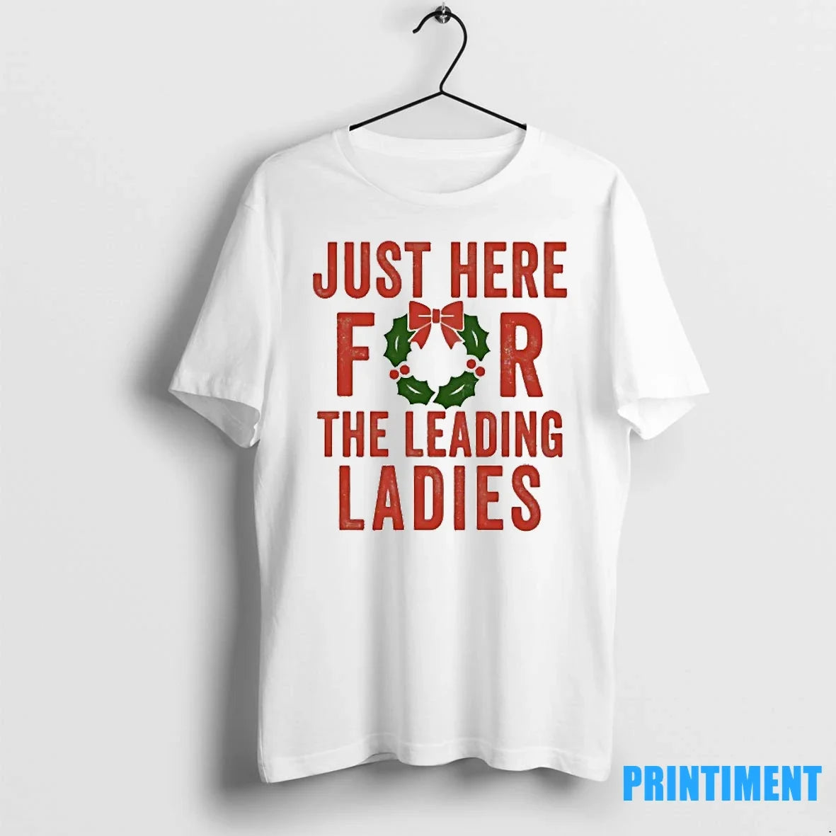 Just Here For The Leading Christmas Sweater - Adult & Kids T-Shirts, Sweatshirts & Hoodies apparel design preview 1