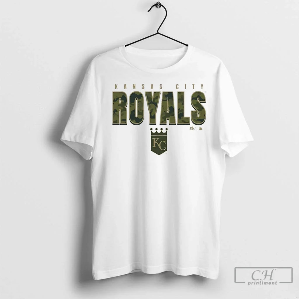 Kansas City Royals Camo Mlb Postseason 2025 - Adult & Kids T-Shirts, Sweatshirts & Hoodies apparel design preview 1
