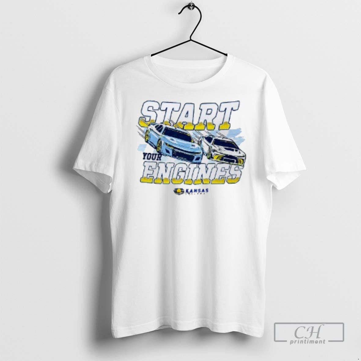 Kansas Speedway Start Your Engines - Adult & Kids T-Shirts, Sweatshirts & Hoodies apparel design preview 1