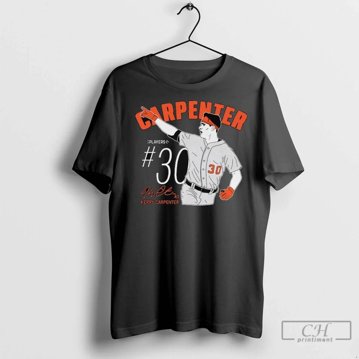 Kerry Carpenter 30 Detroit Tigers Signature Long - Adult & Kids T-Shirts, Sweatshirts & Hoodies apparel design preview 1