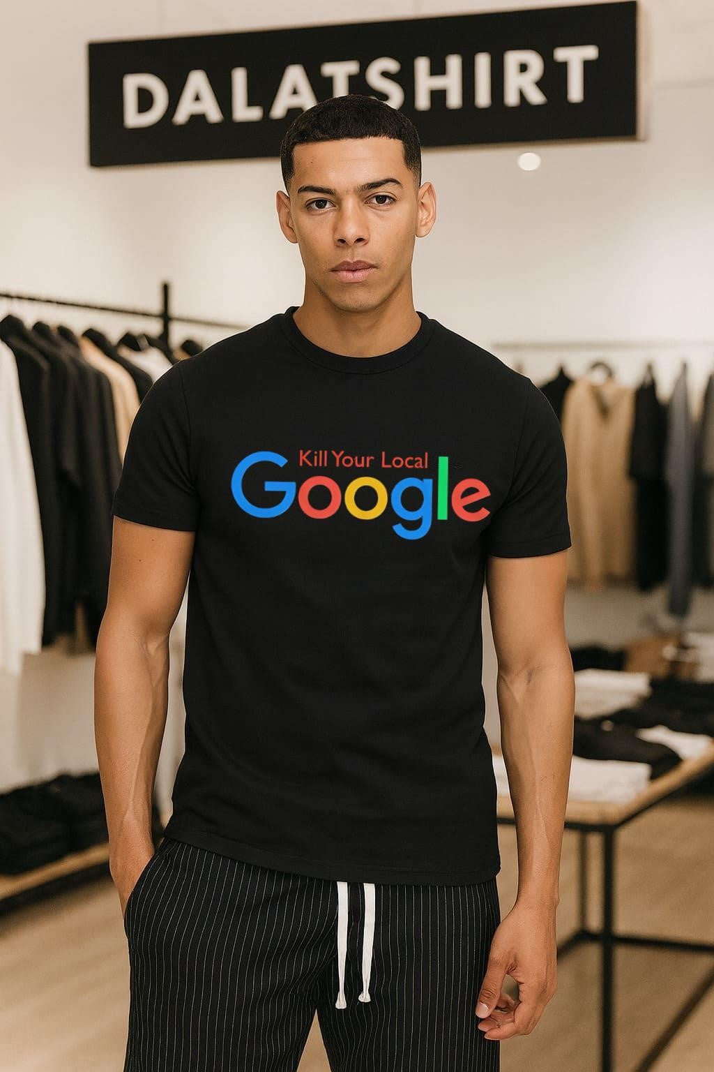 Kill Your Local Google Multi Color Logo - Adult & Kids T-Shirts, Sweatshirts & Hoodies apparel design preview 1