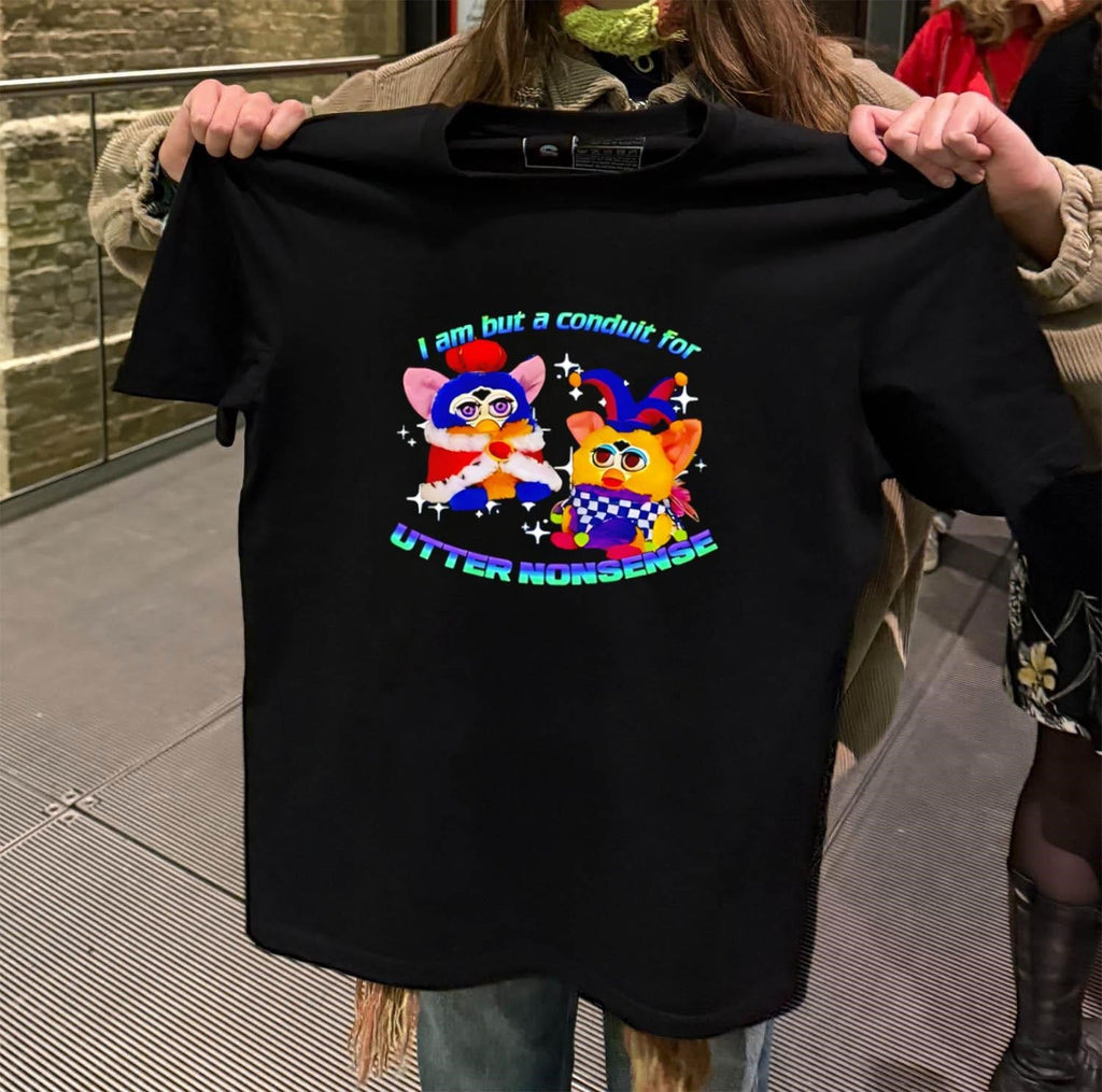 King And Jester Furby I Am But A Conduit For Utter - Adult & Kids T-Shirts, Sweatshirts & Hoodies apparel design preview 2