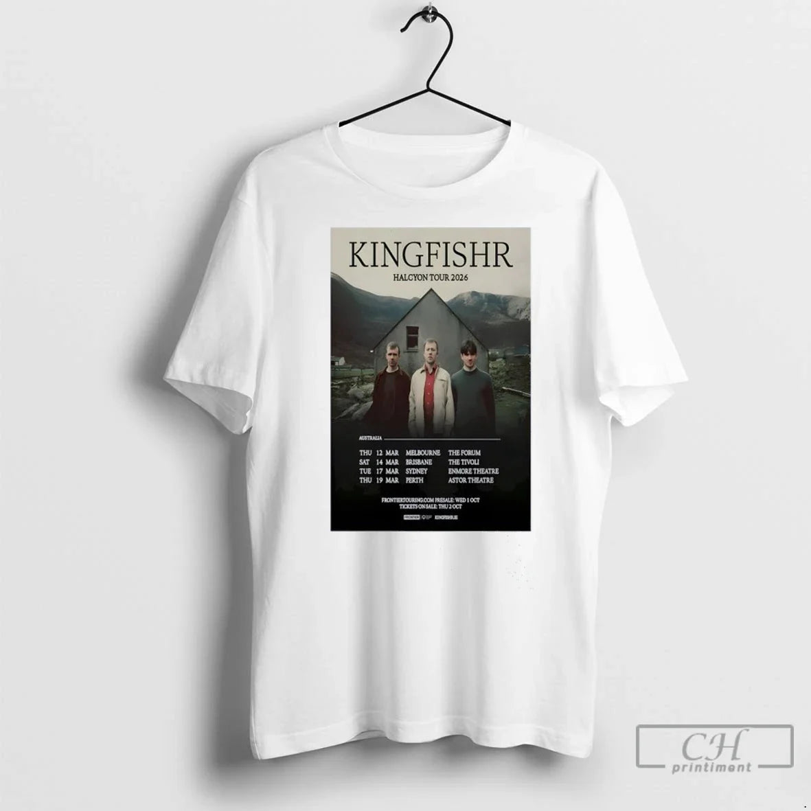 Kingfishr Halcyon Tour 2026 - Adult & Kids T-Shirts, Sweatshirts & Hoodies apparel design preview 1