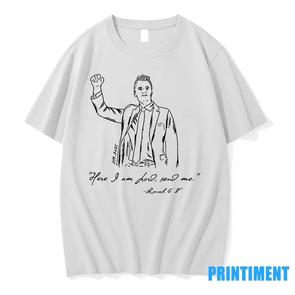 Kristan Hawkins Charlie Kirk Here I Am Lord Send Me - Adult & Kids T-Shirts, Sweatshirts & Hoodies apparel design preview 1
