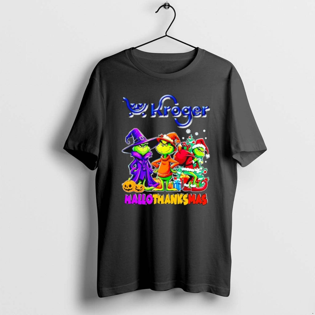 Kroger X Grinch 2025 Halloween Thanksgiving Christmas - Adult & Kids T-Shirts, Sweatshirts & Hoodies apparel design preview 1