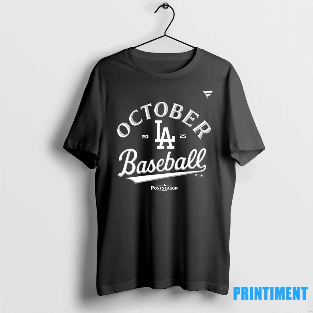 La Dodgers October Baseball 2025 Sweater - Adult & Kids T-Shirts, Sweatshirts & Hoodies apparel design preview 1