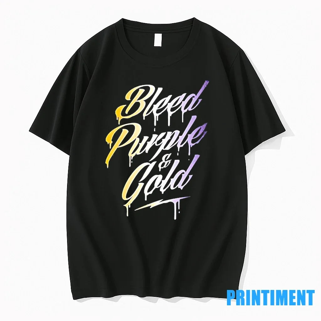 La Lakers Bleed Purple And Gold Sweater - Adult & Kids T-Shirts, Sweatshirts & Hoodies apparel design preview 1