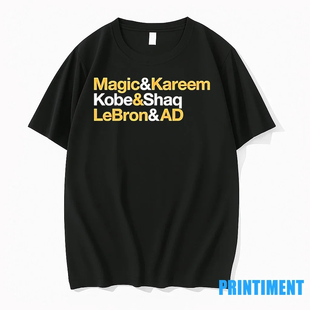 La Lakers Legends Ampersand Magic Kareem Kobe Shaq - Adult & Kids T-Shirts, Sweatshirts & Hoodies apparel design preview 1