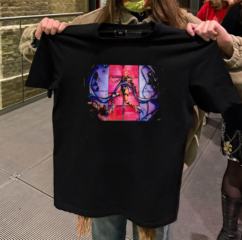 Lady Gaga Chromatica Pink Hair Cyberpunk Sci-Fi - Adult & Kids T-Shirts, Sweatshirts & Hoodies apparel design preview 2