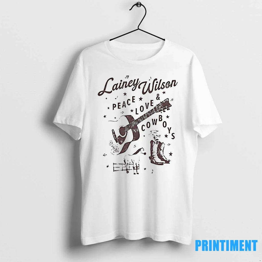 Lainey Wilson Peace Love Cowboys Sweater - Adult & Kids T-Shirts, Sweatshirts & Hoodies apparel design preview 1